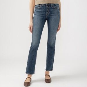 SILVER JEANS New Most Wanted Straight Leg Stovepipe Jeans Mid Rise Button Fly 31